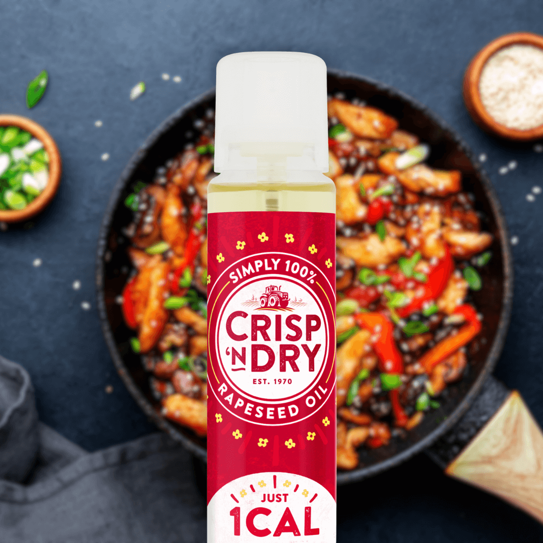 1kcal cooking oil spay Crisp 'N Dry