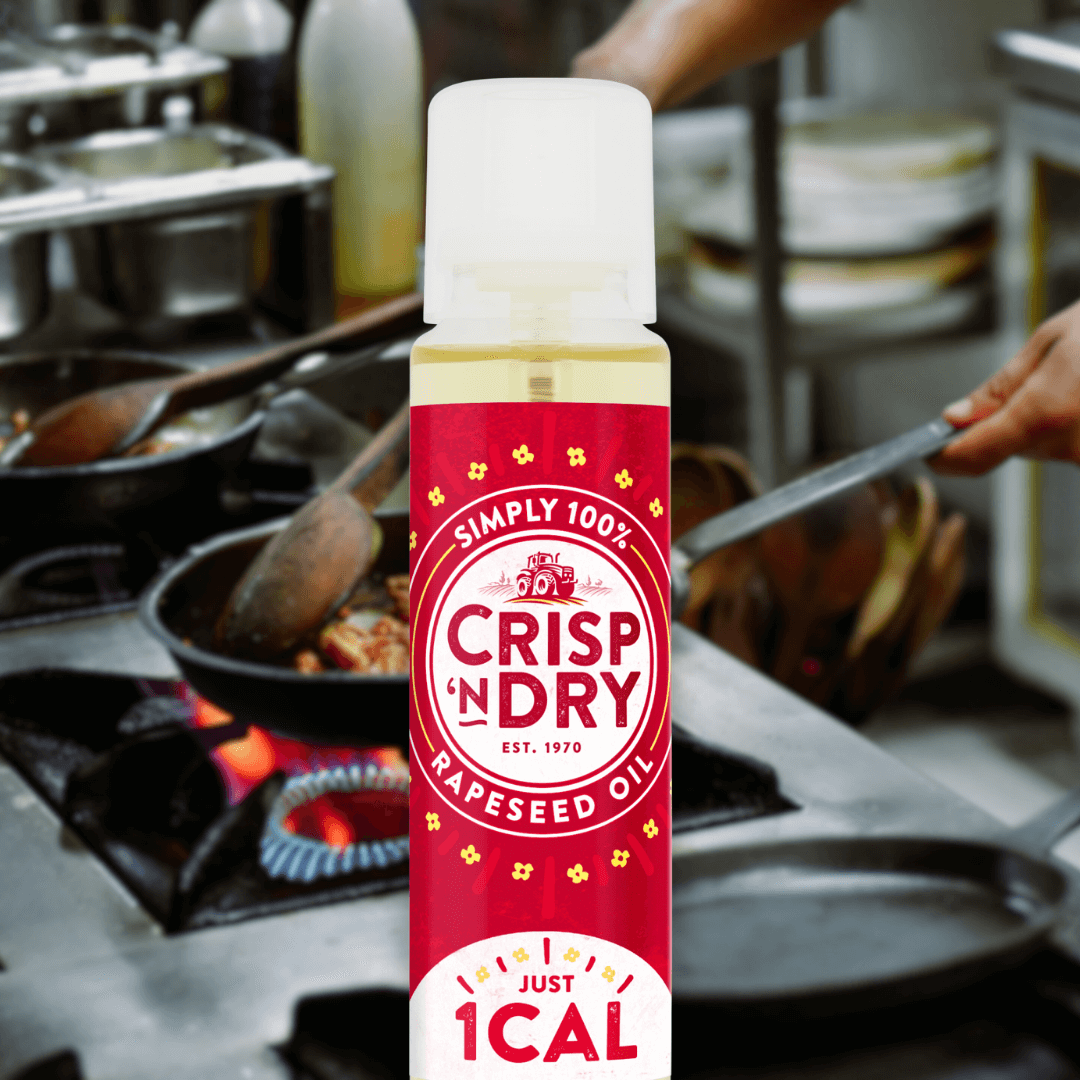 1kcal cooking oil spay Crisp 'N Dry